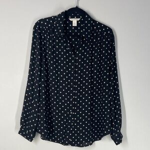 H&M Black and White Polka Dot Shirt